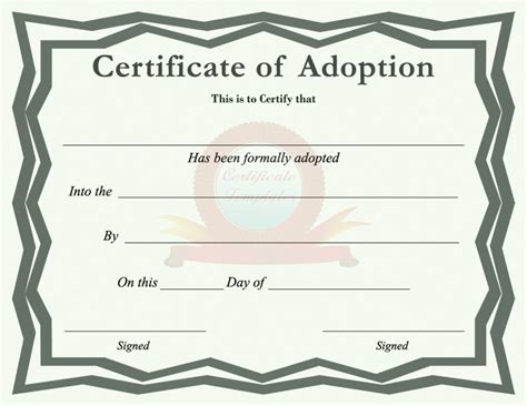 Printable Adoption Papers